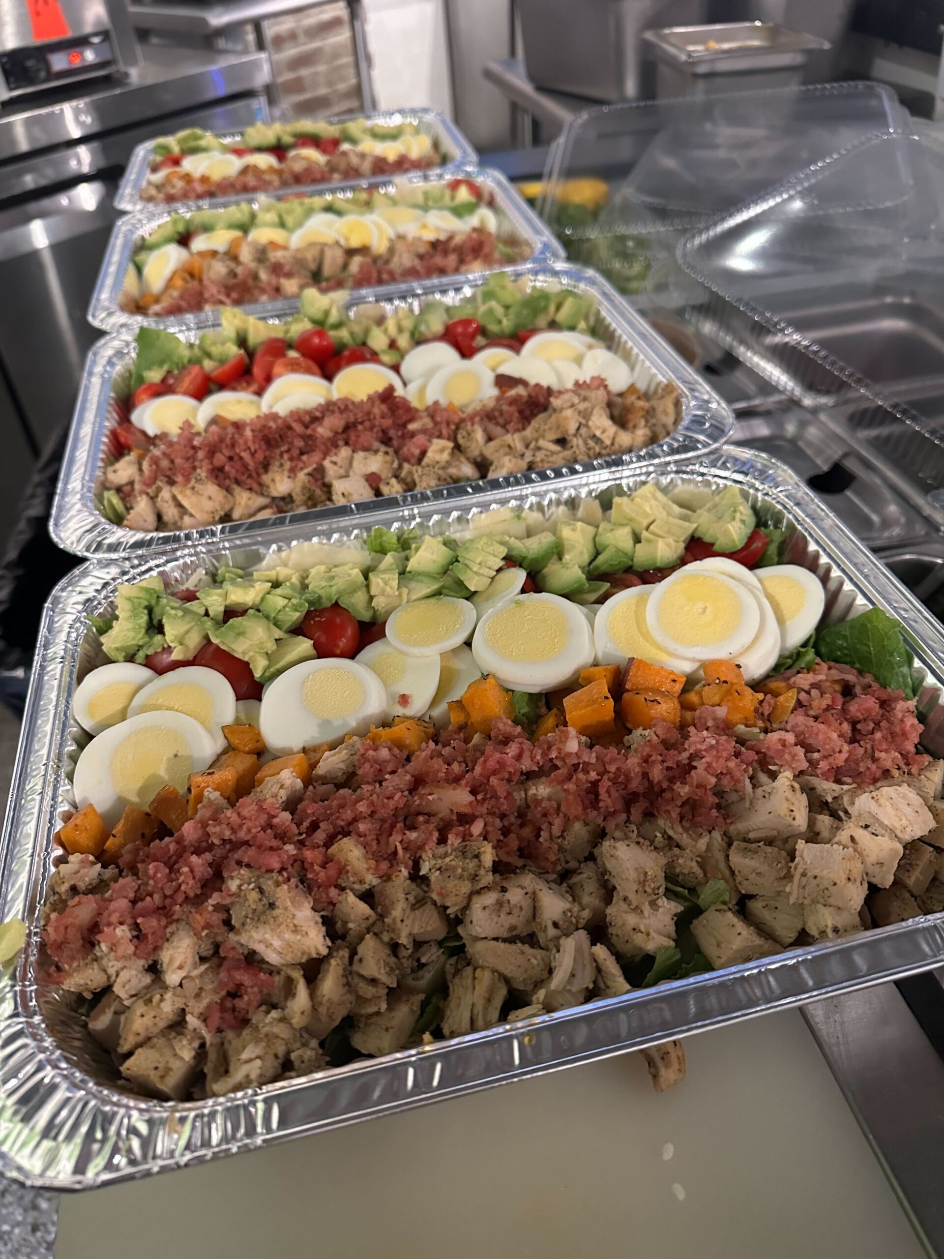 A Bango bowl being prepared fresh on the line.